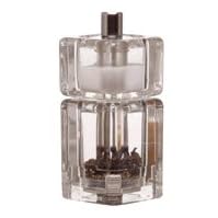 Kitchen Craft Deluxe Grinding Mill Square Acrylic with Salt Shaker 8cm