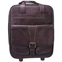 Jill-e 144751 Jack Large Rolling Leather Camera Bag (Brown) On Sale