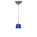 Access Lighting - 90920-BS/COB: Alpha Thea - 1 Light Low Voltage Pendant System - Brushed Steel Finish/Cobalt Blue Glass