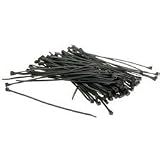 50LB Tensile Strength Nylon 8 Cable Tie - Black - 100Pk