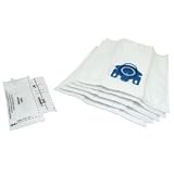 (Pack x 10) MIELE Synthetic Microfibre Fleece Replacement Vacuum Cleaner Hoover DUST BAGS & 4 x FILTERS - Fits Miele: S5000 to S5999 (incl. S5209, S5210, S5211, S5216, S5218, S5280, S5281, S5411 & Red Pearl Limited Edition)