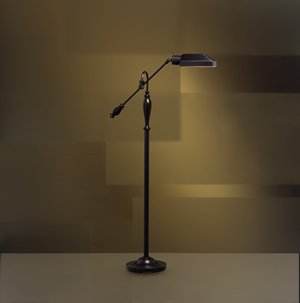 Kichler Lighting 74190 Westwood at Work Energy Efficient Fluorescent Portable Adjustable 54-Inch Floor Lamp, Bronze with Metal Shade