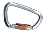 177 HARD STEEL 50KN LARGE D AUTO LOCKER CARABINER