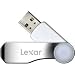 Lexar 2GB Jumpdrive Swivel 360 Degree Cap with Sleek Stainless Steel Design JDSW2GB-431