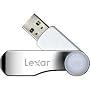 Lexar 2GB Jumpdrive Swivel 360 Degree Cap with Sleek Stainless Steel Design JDSW2GB-431