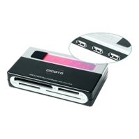 DICOTA CardGuard 2.0 3Port USB2.0 HUB mit Cardreader