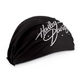 Harley Davidson Women's Harley-Davidson Head Wrap. 100% cotton with elastic band. Embroidered Harley-Davidson graphics on front with crystal details. Fabric folds up to be a fashionable headband or unfolds to be worn as a head scarf. One size fits most. 99578-08VW