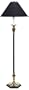 Nathaniel Antique Brass and Black Floor Lamp