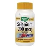 Nature's Way Selenium 200 mcg, 100 capsules( Six Pack)