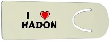 Bookmark with I Love Hadon (first name/surname/nickname)