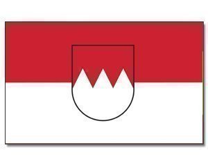 Top Qualität – Flagge FRANKEN MIT RECHEN WAPPEN Fahne, 90 x 150 cm, EXTREM REIßFEST, Keine BILLIG-CHINAWARE, Stoffgewicht ca. 100 g/m², sehr robust, extra starke Messing-Ösen – mehrfach umlaufend genäht, ideal als Hissflagge Hissfahne für Innen/Außen, für Haus, Garten zur Deko