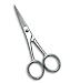 SoloC SS Curved Tip Moustache Beard Scissors