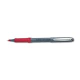 ~:~ BIC CORPORATION ~:~ Grip Stick Roller Ball Pen, Gray Barrel, Red Ink, Micro Fine Point, 0.50 mm