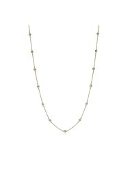 60 Inch Champagne Cubic Zirconia Necklace