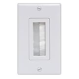 GE 87697 Single Brush Wall Plate (Plastic)
