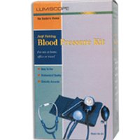 Self-Taking Blood Pressure Kit with Attached Stethoscope, by Lumiscope - 1 Ea