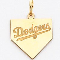 14K Los Angeles Dodgers Sm Homeplate Charm