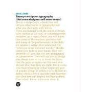 Twenty-two Tips on Typography
