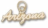 Arizona Wildcats Script "Arizona" Pendant - 14KT Gold Jewelry