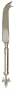 Decorative Cheese Knife With Fleur De Lis Handle Set / 2