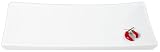 Ciroa Asea White Porcelain Rectangular Platter, 30 cm x 15 cm