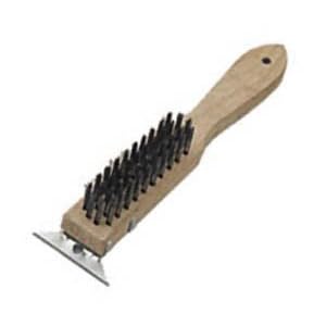 11 HEAVY DUTY COMMERCIAL WIRE GRILL BRUSH W  SCRAPER by overstockedkitchen