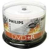 Philips 16X DVD+R 4.7GB White Inkjet HUB Printable Blank Media, Cakebox (50 Pack) by Philips