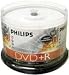 Philips 16X DVD+R 4.7GB White Inkjet HUB Printable Blank Media, Cakebox (50 Pack)