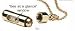 Ezy Dose Pill Fob Necklace with Window - Gold Colored