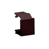 Leviton 41084-BBB QuickPort Blank Insert Connector, Brown