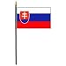Slovak Republic Miniature Flag