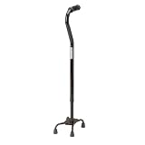Bariatric Heavy Duty Quad Base Cane (500lb Capacity) With 6x8 base
