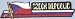 3 x 12 Czech Republic Bumper Sticker