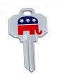 Republican GOP Schlage SC1 House Key