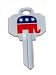Republican GOP Schlage SC1 House Key