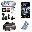 Sony PSP Limited Edition Silver Game Bundle - Ratchet & Clank, Star Wars, National Treasure 2 Mo