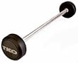 60 lb. TKO Rubber Encased Straight Bar with Tri-Grip