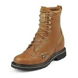 Justin Boots Mens 8 Worker II Series Work Boot Tan Trapper by Justin Boots