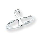 Sterling Silver Ankh (Egyptian Cross) Toe Ring