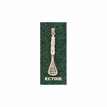 Eastern Connecticut State Warriors "ECSU Lacrosse Stick" Pendant - 14KT Gold Jewelry