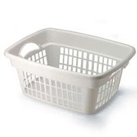 <b>RUBBERMAID 2874-00 WHITE LAUNDRY BASKET(pack of 8)</b>