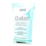 DiabEase Antibacterial Dead Sea Mineral Foot Soaking Salts, Natural Unscented 3 oz by Masada Spa / 3
