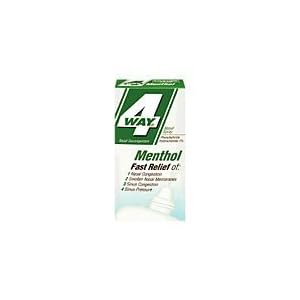 4 Way Nasal Spray – 4 – Way Fast Acting Mentholated Nasal Decongestant Spray – 0.5 Oz for Sale