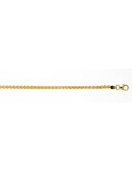 18KT Yellow Wheat 2.5mm Bracelets Length = 20