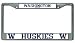 Washington Huskies Chrome Frame