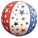 16'' INFLATABLE PATRIOTIC BALL w/STARS