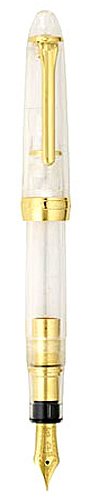 Sailor 1911 Series Standard Clear Demonstrator Gold Trims Fountain Pen Medium nib 11-1023M