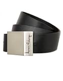 Armani Exchange - Logo Leather Dress Belt