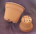 Orchid Pots 6 inch Terra Cotta Colored Plastic
