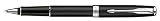 Parker Sonnet Lacquer Deep Black Rollerball Pen Chrome Trim Ref S0808820